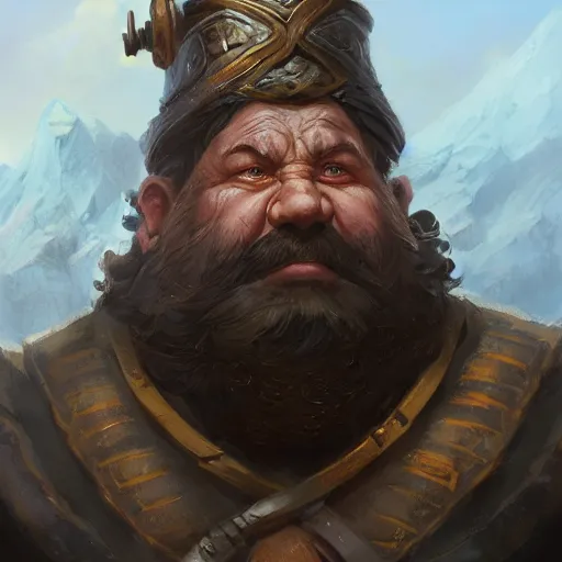 Prompt: a detailed portrait of an old dwarf warrior with a white beard, by justin gerard and greg rutkowski, digital art, realistic painting, dnd, character design, trending on artstation