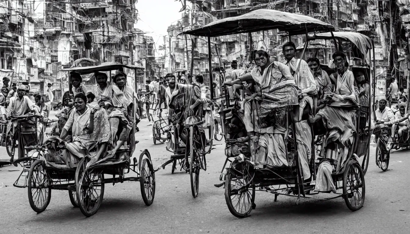 Image similar to calcutta rickshaw