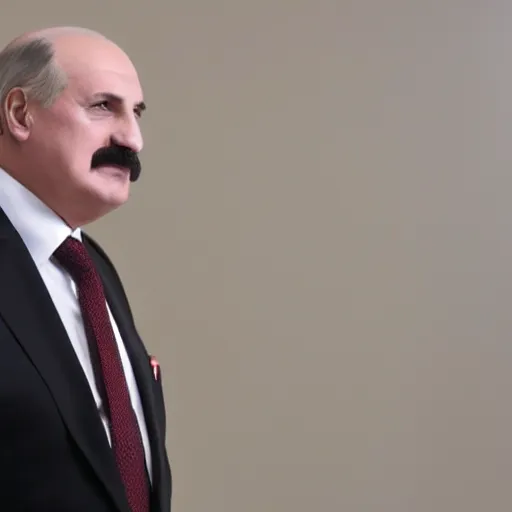 Prompt: Alexander Lukashenko wearing a suit and tie in Gothic III, Gothic III graphics