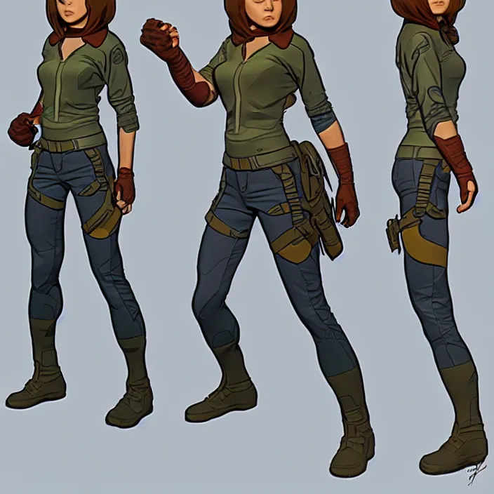 Image similar to the female protagonist, animation character design by jack kirby, action - adventure, sharp detail, artstation trending, conceptart. com