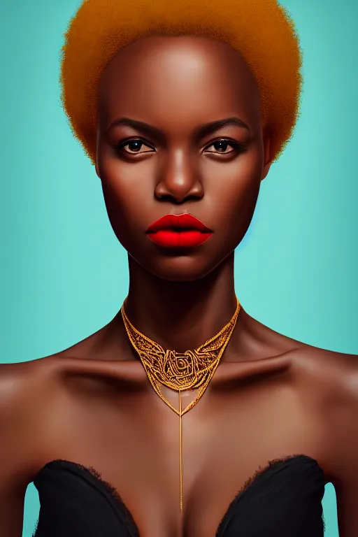 5D Detailed Sharp Focused African American Models Wearing Colorful