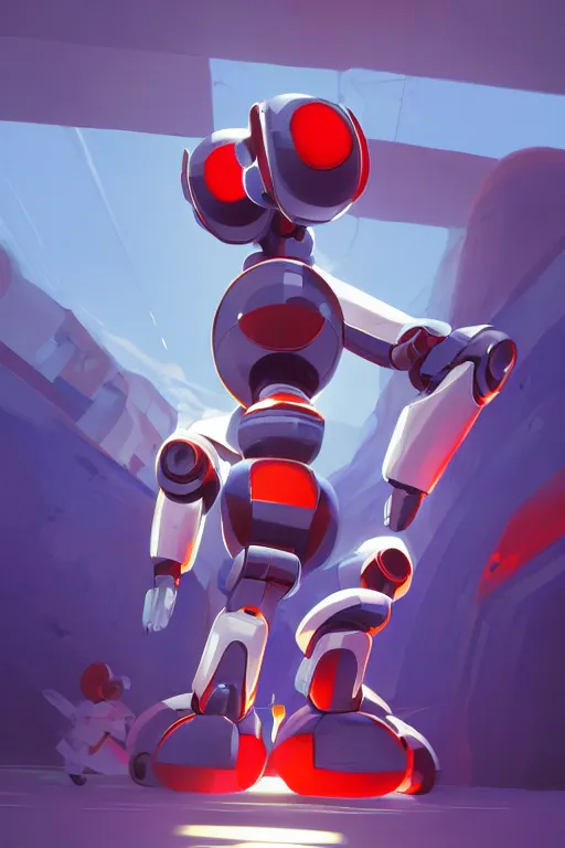 Image similar to metabots medabots medarotto medarot robot minimalist comics, behance hd by jesper ejsing, by rhads, makoto shinkai and lois van baarle, ilya kuvshinov, rossdraws global illumination ray tracing hdr radiating a glowing aura