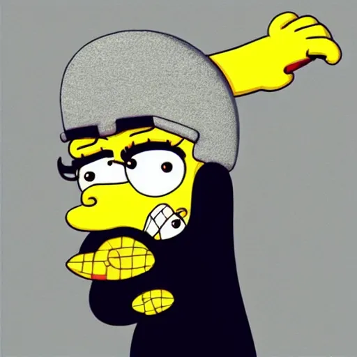 Prompt: “ michael stipe in the simpsons ”