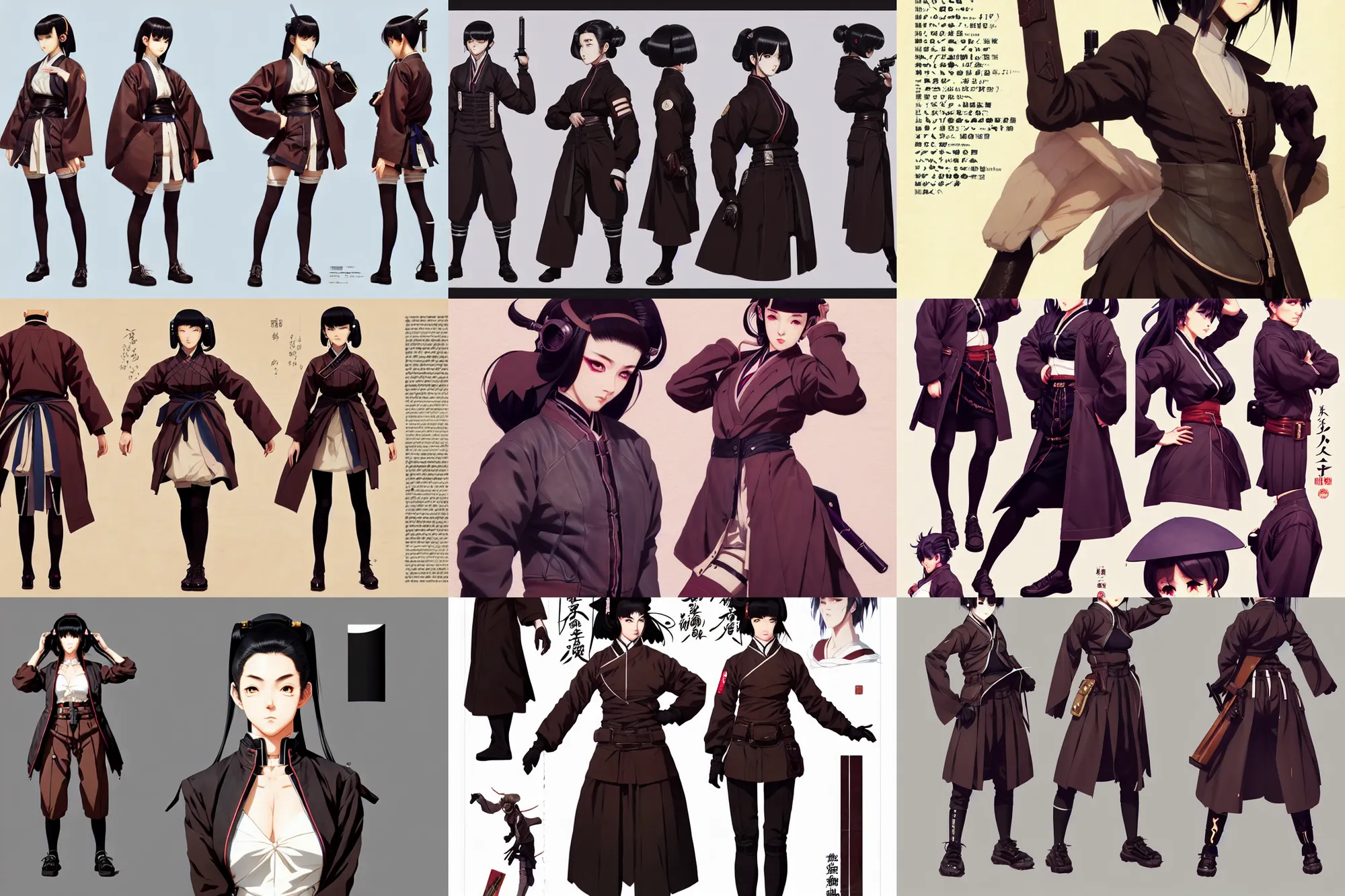 fashion, cyberpunk, anime, game, characters reference