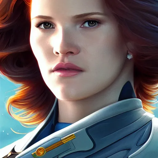 Prompt: ultra realistic illustration, bella thorne as captain janeway, intricate, elegant, highly detailed, digital painting, artstation, concept art, smooth, sharp focus, illustration, art by artgerm and greg rutkowski and alphonse mucha