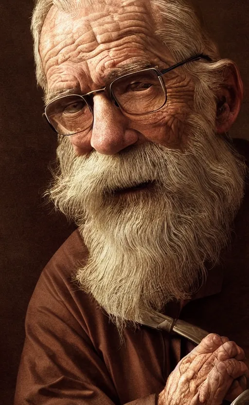 Image similar to old man doing hard work do what we can then leave it to god nonfiction elegant highly detailed digital painting 8 k uhd highly consistent object intricate sharp focus illustration highly anatomy form with delete duplication rendered by octane baroque art by robin eley paul lung samuel silva