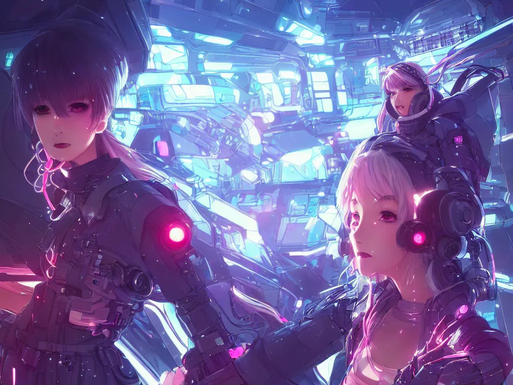 Prompt: portrait anime visual of futuristic female cyber airforce, on neon light tokyo snowy rooftop, ssci - fi and fantasy, intricate and very beautiful, human structure, concept art, sharp focus, anime illustration by rossdraws and luxearte and magali villeneuve and nixeu, frostine engine