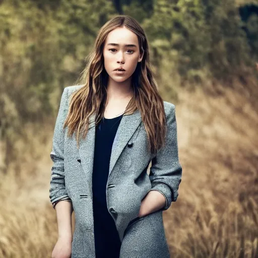 Prompt: a full body picture of alycia debnam carey posing for photo, dynamic pose, award winning photograph, HDR, natural lighting, shot on nikon z9, depth of field, f/1.8,