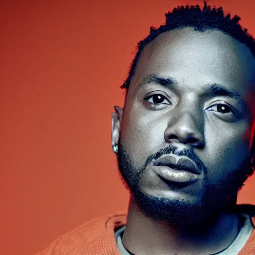 Image similar to kendrick lamar rendered in unreal engine 5, cinematic, studio lighting, hd