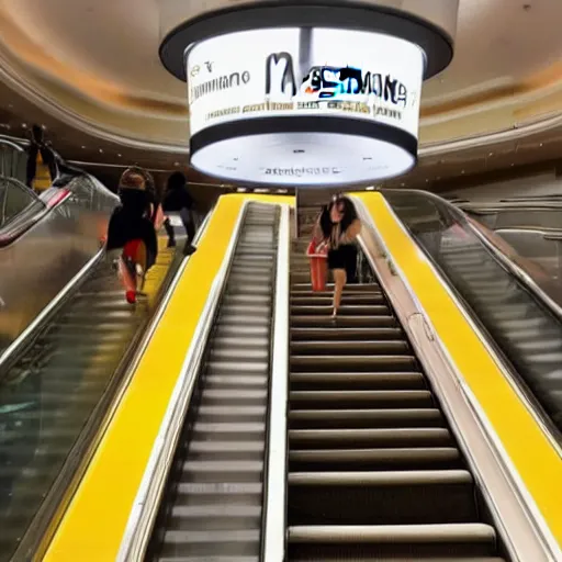 Image similar to Mayonnaise on an escalator