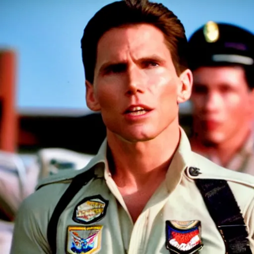 Prompt: Live Action Still of Jerma in Top Gun, real life, hyperrealistic, ultra realistic, realistic, highly detailed, epic, HD quality, 8k resolution, body and headshot, film still