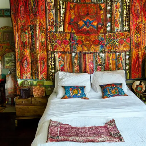 Prompt: Bohemian Bedroom