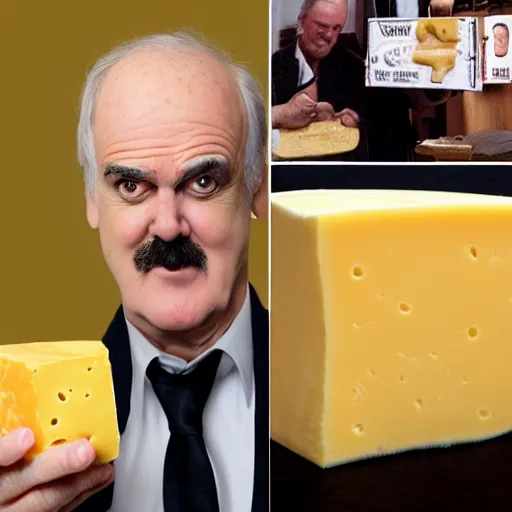 Image similar to cheese john cleese made out of cheese cheese