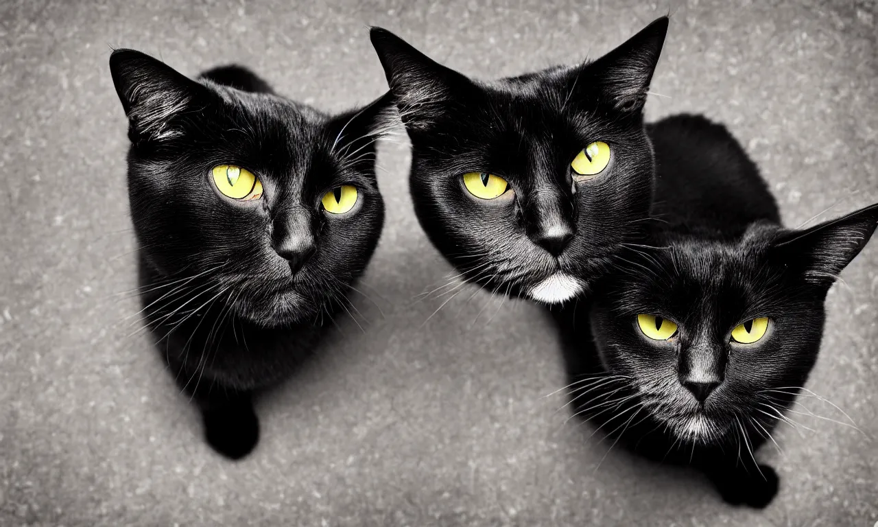 Image similar to A photo of a cute black cat by Buchholz Quint