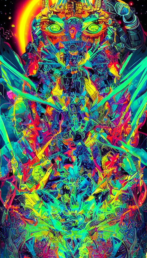 Image similar to Psytrance Artwork, by Gainax Co,