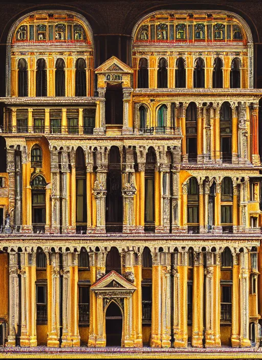 Image similar to a photo of building with an intricate architecture by duccio malagamba, realistic, very detailed, intricate details, complimentary colors, perfect lighting, perfect composition, aesthetic, masterpiece, award winning, 4 k