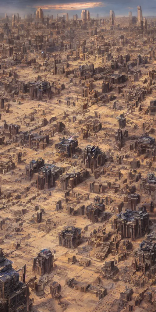 Prompt: Dreamt in 127.59s for !dream ' an Afro futuristic metropolis made out of colored gigantic mud structures in the desert !city background, ethereal, realistic,, Lawrence Alma-Tadema, James Jean, oozium, peter morbacher, angelarium, alchemy, luxury, heavenly light, Soft illumination, Trending on artstation, Cinematic Lighting, very detailed, 3D, octane render, artgerm'