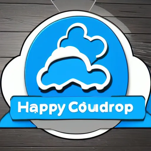 Image similar to happy cloud app logo, digital art, award winning