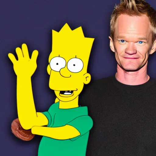Image similar to Neil Patrick Harris as Bart Simpson