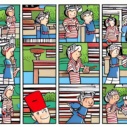 Image similar to page from where's waldo book