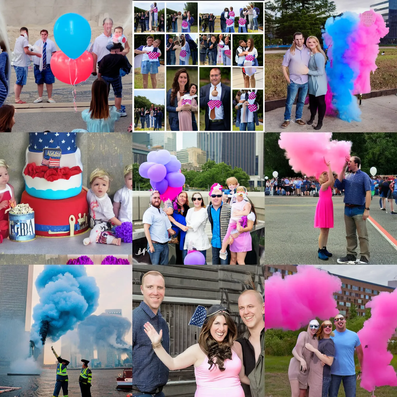 Image similar to 9/11 gender reveal