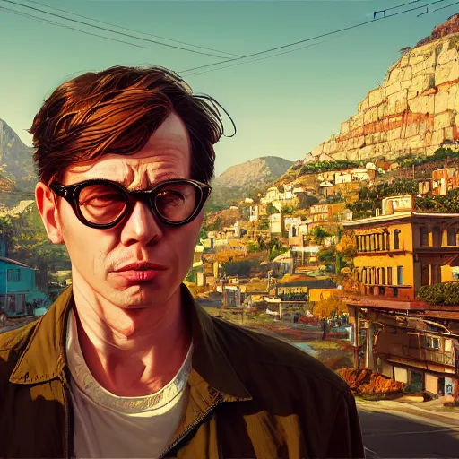 Image similar to highly detailed portrait condorito in gta v, stephen bliss, unreal engine, fantasy art by greg rutkowski, loish, rhads, ferdinand knab, makoto shinkai and lois van baarle, ilya kuvshinov, rossdraws, tom bagshaw, global illumination, radiant light, detailed and intricate environment