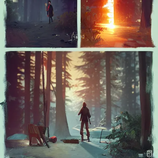 Image similar to home spark, style game square enix life is strange remake, trending on artstation, painted by greg rutkowski, render with game the last of us parte ii details