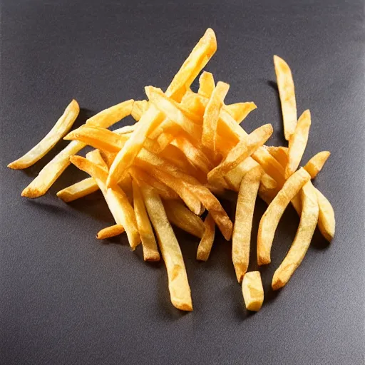 Image similar to ( ( stephen fry ) ) as [ a piece of french fries ] hybrid intercross mix