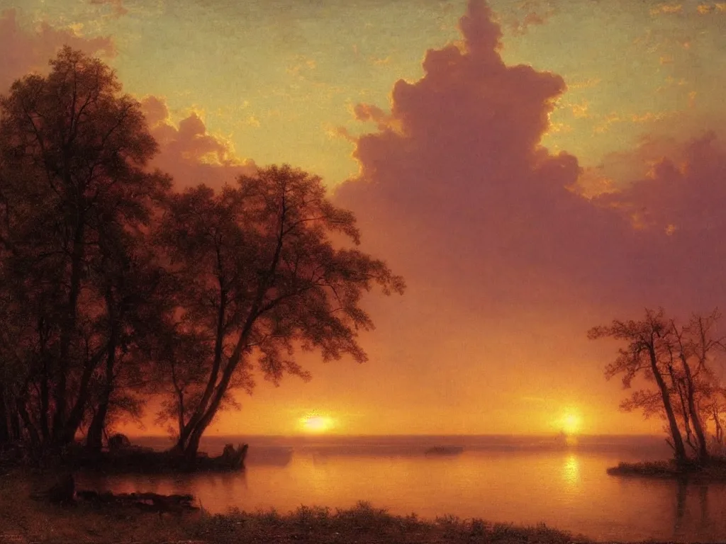 Image similar to 🌅 by albert bierstadt