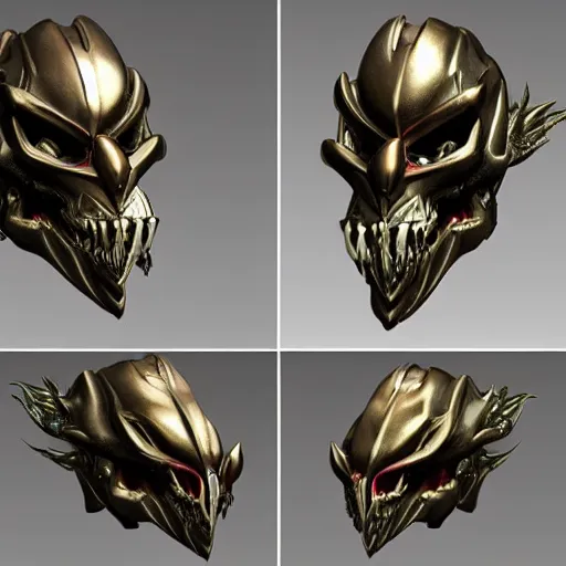 Image similar to high tech metallic dragon skull, futuristic, sci fi, yu-gi-oh 5ds, zbrush sculpt trending on artstation cgsociety, cad model, fusion360 highly detailed studio lighting 4k octane render