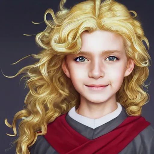 a curly blonde hair hufflepuff!! boy age 1 1 years old | Stable ...