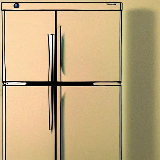 Prompt: a refrigerator that is a portal to the universe, highly detailed, concept art