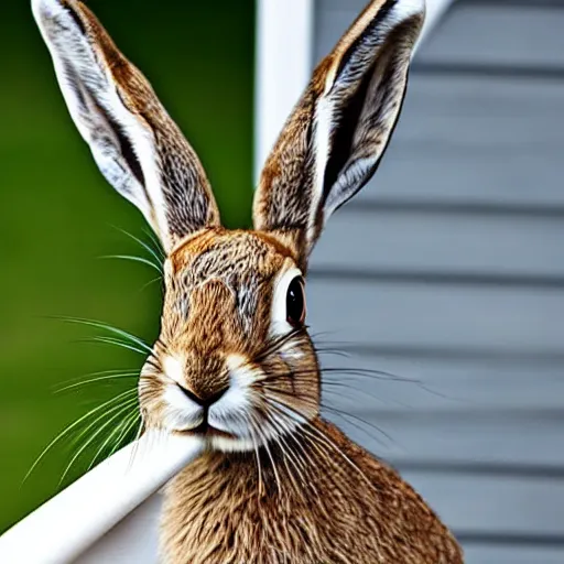 Prompt: the hare went out on the porch to scratch his egg