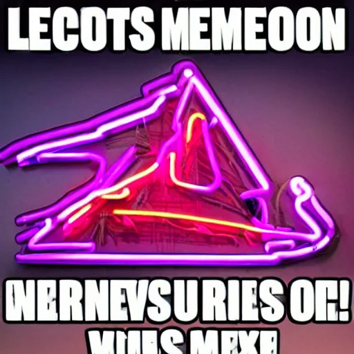 Image similar to Neon dreams made of memes