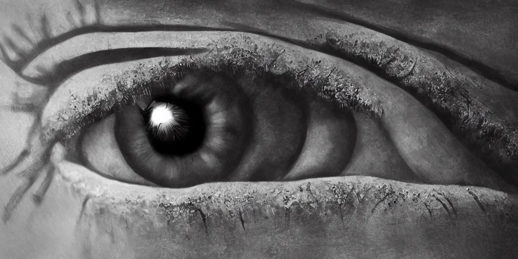 Prompt: detailed eye, neurophysiology, trending on artstation