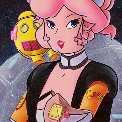 Prompt: Princess Peach in StarWars