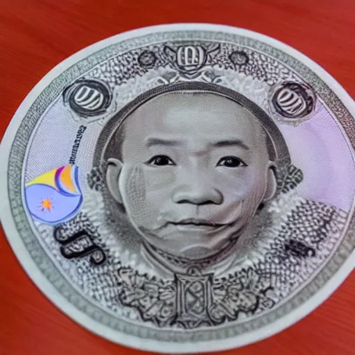 Image similar to photo of an origami made of 1 k philippine peso bill