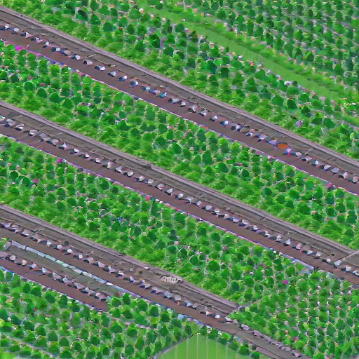 Prompt: field full of of mbg convertible's, isometric, 8 k resolution