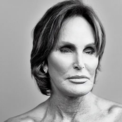 Prompt: bruce jenner, feminine, beautiful, photography, 4 5 mm lens,