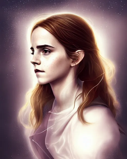 Image similar to emma watson as hermione cast magic spell, hogwarts, d & d, soft diffused light, bjork aesthetic, translucent, by rineke dijkstra and artgerm, intricate details, highly detailed, masterpiece,