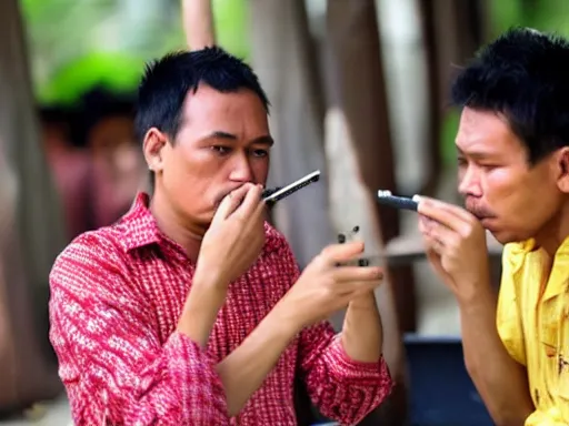 Image similar to indonesians smoking cigarettes