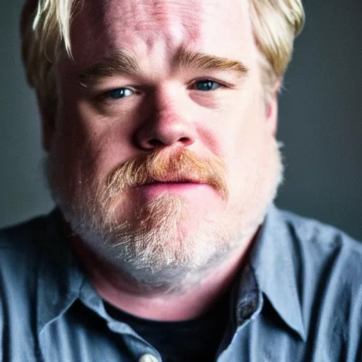 Image similar to dslr photo portrait still of 5 4 year old age 5 4 phillip seymour hoffman at age 5 4!!!, 8 5 mm f 1. 8