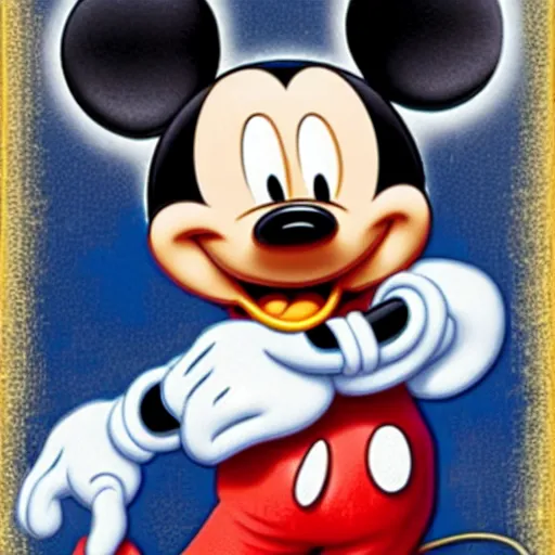 Image similar to photo of mickey mouse as a muslim prophet