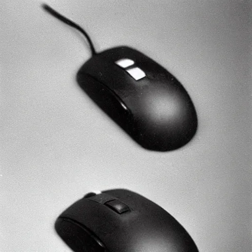 Prompt: a photo of a computer mouse, taken by a 1890s camera