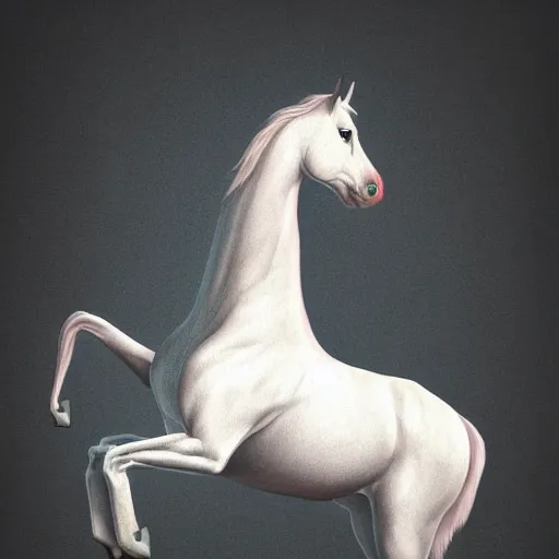 Image similar to concept art of anthropomorphic horse wearing a coat, digital art, photo realistic, highly detailed, art by george stubbs, anton fadeev, james gurney, ilya kuvshinov