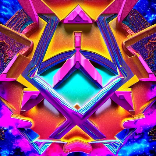 Image similar to a and w vaporwave logo, colorful, digital art, cosmic, 3 d high definition, trending on art station, photorealistic, high resolution, 8 k, octane, hyper detailed, insane details, intricate, elite, ornate, elegant trend, highly detailed and intricate, sharp focus, photography, unreal engine