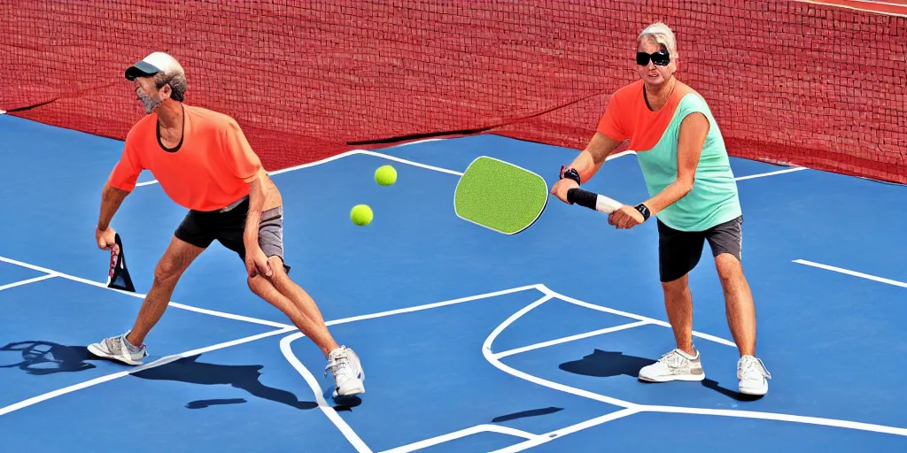 pickleball match hyperrealistic cover Stable Diffusion OpenArt
