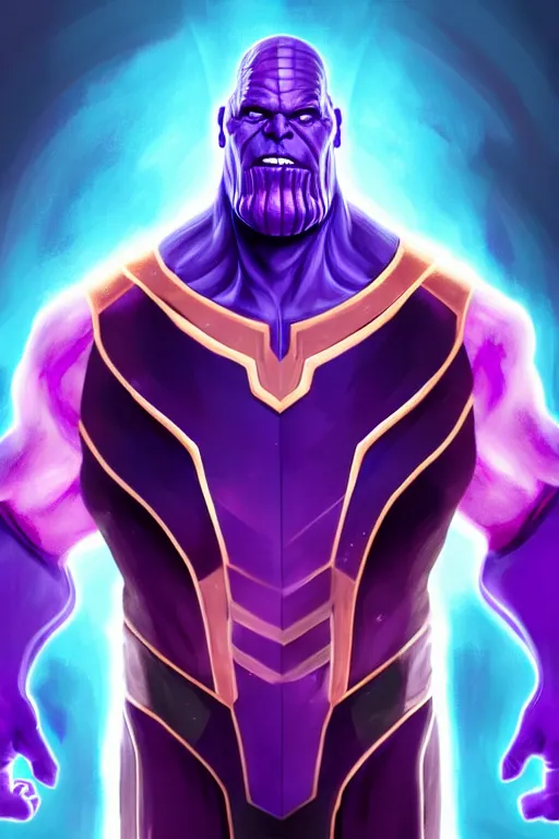 Image similar to thanos with covid, colorful magic effects, white skin, portrait, old man, sharp focus, digital art, concept art, trending on artstation, dynamic lighting, by emylie boivin