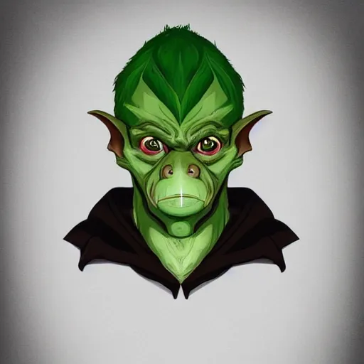 Image similar to cel - shaded portrait character art of goblin, art, key art, movie poster