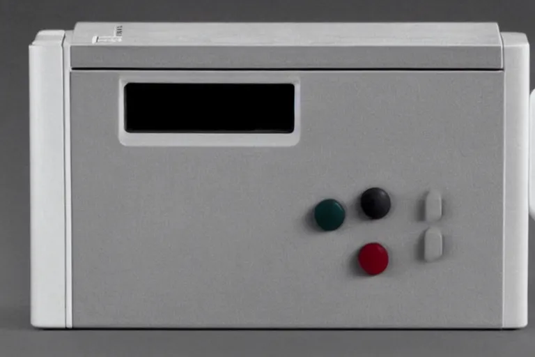 Prompt: The Nintendo Punishment System (NPS) console, 1989